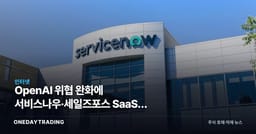 OpenAI 위협 완화에 서비스나우·세일즈포스 SaaS주 급등…오라클만 소외된 이유