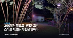 200달러 밑으로 내려온 고비 스마트 가로등, 무엇을 말하나