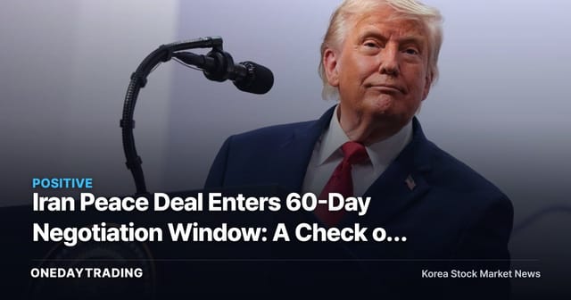 Iran Peace Deal Enters 60-Day Negotiation Window: A Check on Oil Prices and Middle East Reconstruction Beneficiaries