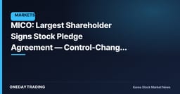 MICO: Largest Shareholder Signs Stock Pledge Agreement — Control-Change Risk Emerges as a Variable