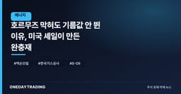 호르무즈 막혀도 기름값 안 뛴 이유, 미국 셰일이 만든 완충재