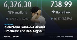 KOSPI and KOSDAQ Circuit Breakers: The Real Signal Behind the 8% Plunge