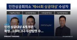 인천 상공대상 4개 부문 확정…LG마그나·두산밥캣 수상 의미는