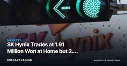 SK Hynix Trades at 1.91 Million Won at Home but 2.9 Million Won Abroad — Price Gap Widens Even as Chip Stocks Plunge