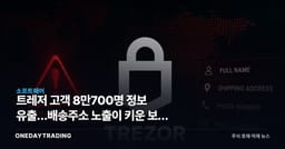 트레저 고객 8만700명 정보 유출…배송주소 노출이 키운 보안 비용