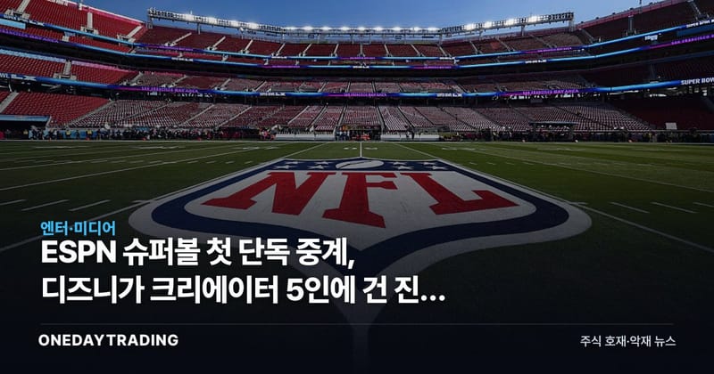 ESPN 슈퍼볼 첫 단독 중계, 디즈니가 크리에이터 5인에 건 진짜 이유