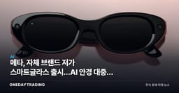 메타, 자체 브랜드 저가 스마트글라스 출시…AI 안경 대중화 시동
