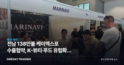 전남 138만불 케이엑스포 수출협약, K-뷰티·푸드 유럽확장 신호일까