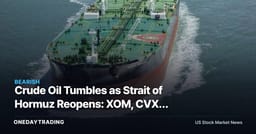 Crude Oil Tumbles as Strait of Hormuz Reopens: XOM, CVX, Airlines in Focus