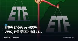 선진국 SPDW vs 신흥국 VWO, 한국 투자자 해외 ETF 선택 기준 분석