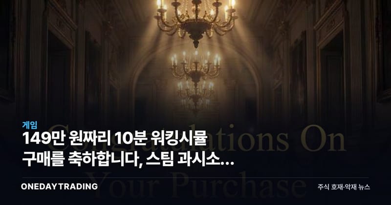149만 원짜리 10분 워킹시뮬 구매를 축하합니다, 스팀 과시소비 풍자 논란
