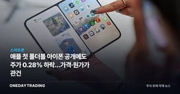 애플 첫 폴더블 아이폰 공개에도 주가 0.28% 하락…가격·원가가 관건