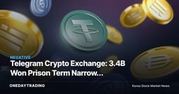 Telegram Crypto Exchange: 3.4B Won Prison Term Narrows Cash-Out Routes