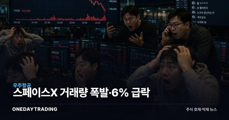 스페이스X 거래량 폭발·6% 급락…머스크 Form 4는 '매도 아닌 5.5억주 취득' [팩트체크]