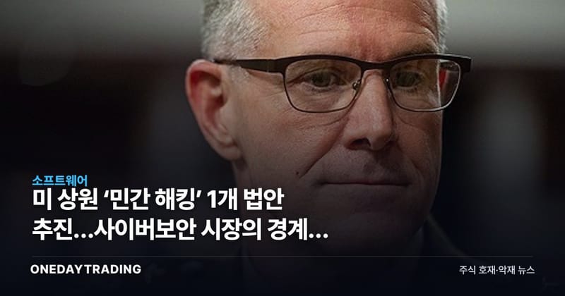 미 상원 ‘민간 해킹’ 1개 법안 추진…사이버보안 시장의 경계가 바뀐다