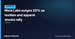Meta Labs surges 20% as textiles and apparel stocks rally