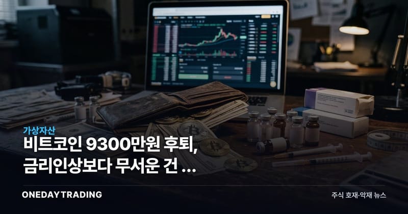 비트코인 9300만원 후퇴, 금리인상보다 무서운 건 롱 청산이었다