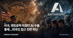 미국, 앤트로픽 최첨단 AI 수출 통제…외국인 접근 전면 차단