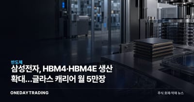 삼성전자, HBM4·HBM4E 생산 확대…글라스 캐리어 월 5만장