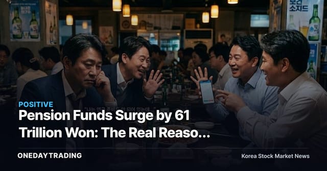 Pension Funds Surge by 61 Trillion Won: The Real Reason Brokerages and Asset Managers Are in the Spotlight