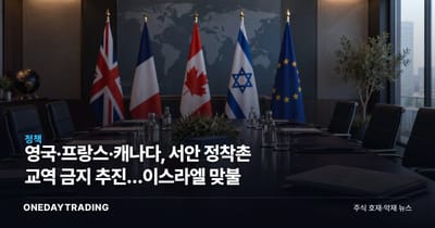 영국·프랑스·캐나다, 서안 정착촌 교역 금지 추진…이스라엘 맞불