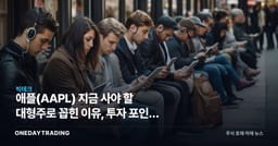 애플(AAPL) 지금 사야 할 대형주로 꼽힌 이유, 투자 포인트 점검