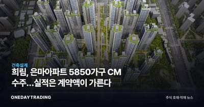 희림, 은마아파트 5850가구 CM 수주…실적은 계약액이 가른다