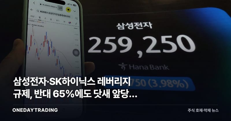 삼성전자·SK하이닉스 레버리지 규제, 반대 65%에도 닷새 앞당긴 이유