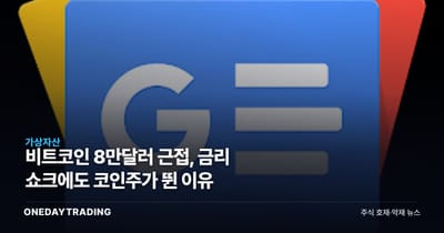 비트코인 8만달러 근접, 금리 쇼크에도 코인주가 뛴 이유