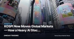 KOSPI Now Moves Global Markets — How a Heavy AI Stock Weighting Turned It Into a Leading Indicator