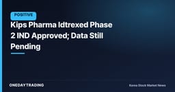 Kips Pharma Idtrexed Phase 2 IND Approved; Data Still Pending