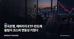 한국은행, 레버리지 ETF·반도체 쏠림이 코스피 변동성 키웠다