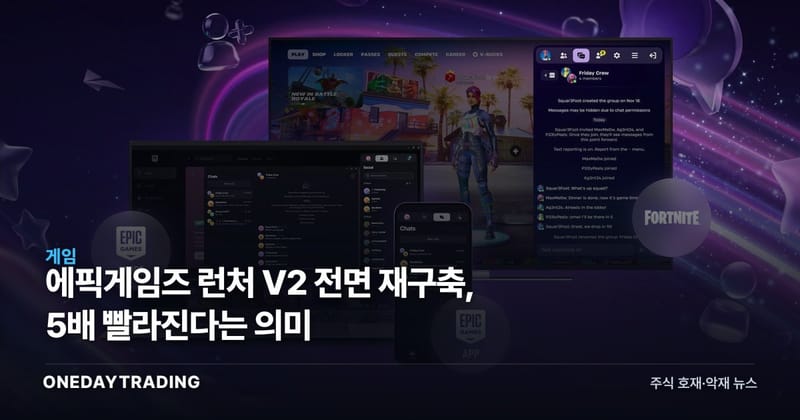 에픽게임즈 런처 V2 전면 재구축, 5배 빨라진다는 의미