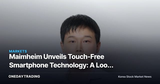 Maimheim Unveils Touch-Free Smartphone Technology: A Look at the Contactless Payment and Transit Theme