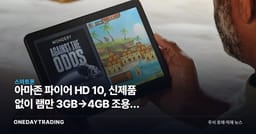 아마존 파이어 HD 10, 신제품 없이 램만 3GB→4GB 조용히 올렸다