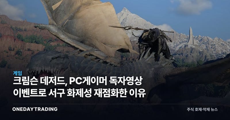 크림슨 데저드, PC게이머 독자영상 이벤트로 서구 화제성 재점화한 이유