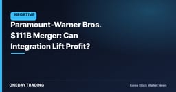 Paramount-Warner Bros. $111B Merger: Can Integration Lift Profit?