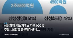 삼성화재, 캐노피우스 지분 100% 추진…보험업 밸류에이션 바꿀 40%의 행보