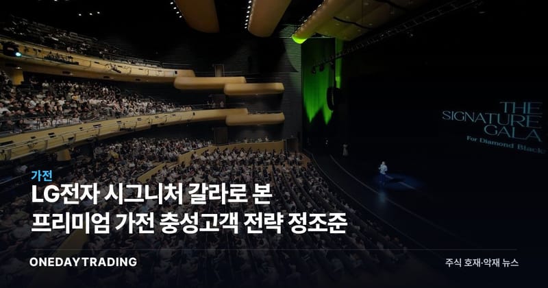 LG전자 시그니처 갈라로 본 프리미엄 가전 충성고객 전략 정조준
