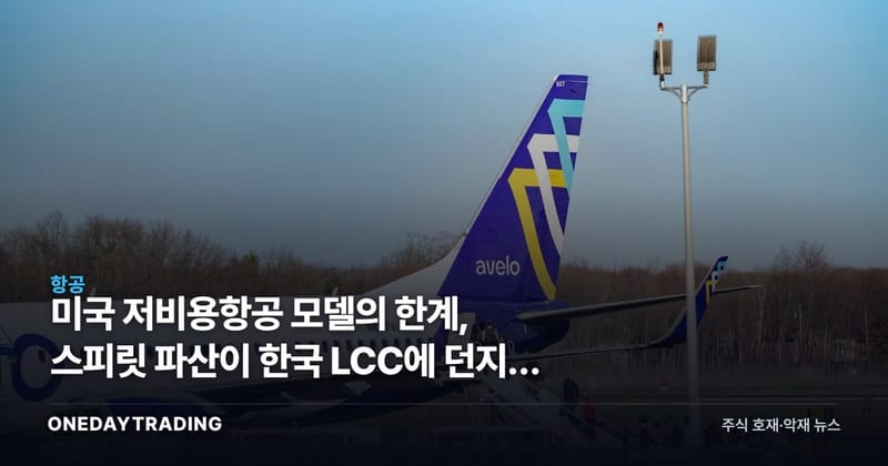 미국 저비용항공 모델의 한계, 스피릿 파산이 한국 LCC에 던지는 경고