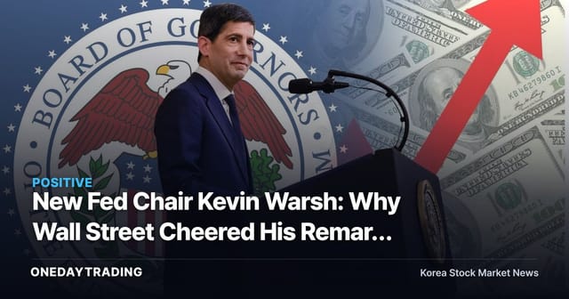 New Fed Chair Kevin Warsh: Why Wall Street Cheered His Remark on Inflation