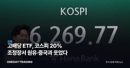 고배당 ETF, 코스피 20% 조정장서 원유·중국과 웃었다
