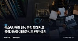 에스넷, 매출 5% 문턱 밑에서도 공급계약을 자율공시로 던진 이유