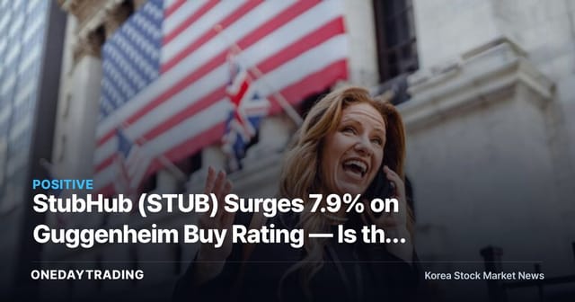 StubHub (STUB) Surges 7.9% on Guggenheim Buy Rating — Is the Ticket Resale Bellwether Signaling a Rebound?