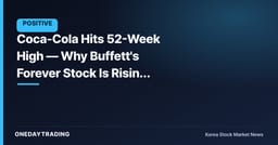 Coca-Cola Hits 52-Week High — Why Buffett's Forever Stock Is Rising Again