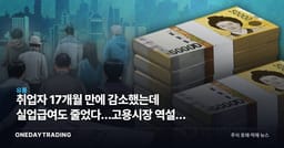 취업자 17개월 만에 감소했는데 실업급여도 줄었다…고용시장 역설이 던진 투자 신호