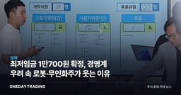최저임금 1만700원 확정, 경영계 우려 속 로봇·무인화주가 웃는 이유