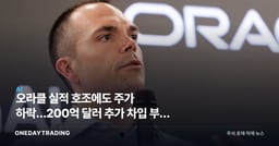 오라클 실적 호조에도 주가 하락…200억 달러 추가 차입 부담 부각