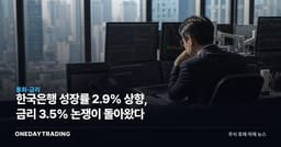 한국은행 성장률 2.9% 상향, 금리 3.5% 논쟁이 돌아왔다