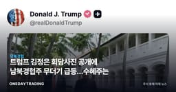 트럼프 김정은 회담사진 공개에 남북경협주 무더기 급등…수혜주는